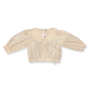 NWT Christy Dawn The Beatrice Top Pearl Size L